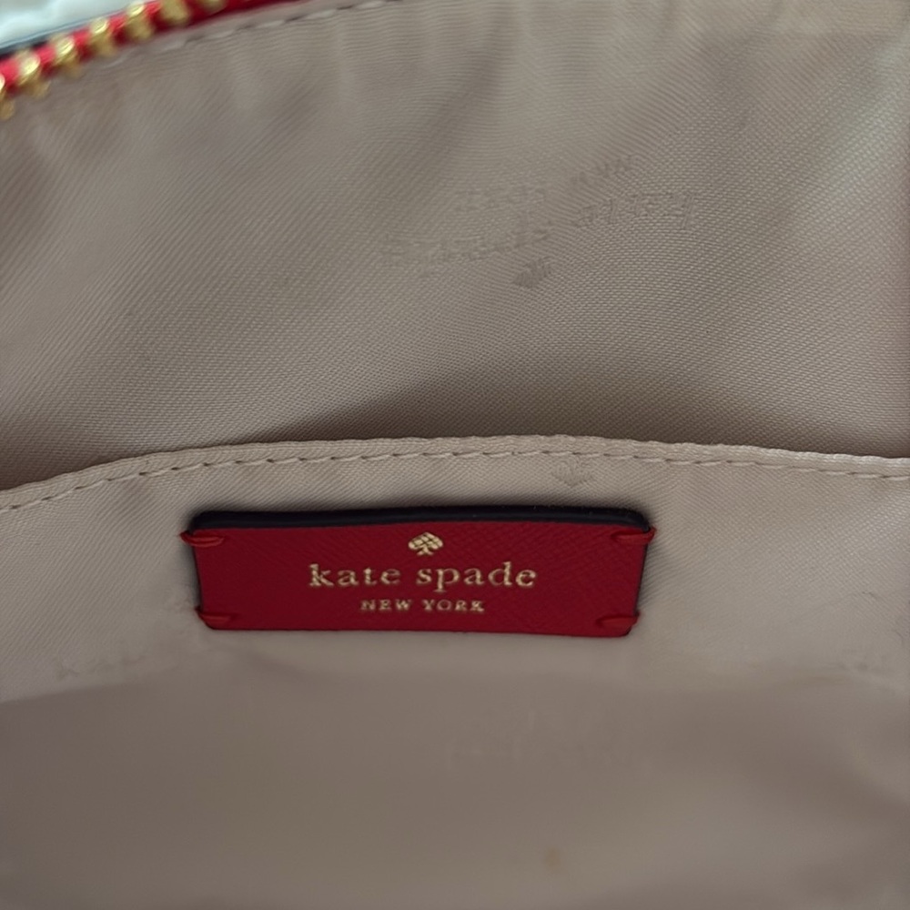 Kate Spade Madison Small Duffle Crossbody Bag in Ruby Red - Picture 7 of 8